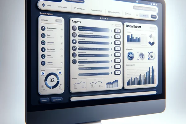 showing datas like charts, graphs, and data tables on a screen